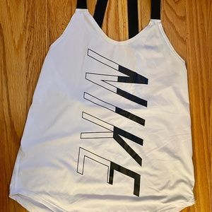NIKE Women’s Dri-fit White Tank Size Small